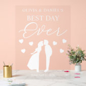The Best Day Ever Personalized Wedding アクリルサイン (ウェディング)