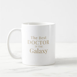 The Best Doctor in the Galaxy Typography Design コーヒーマグカップ