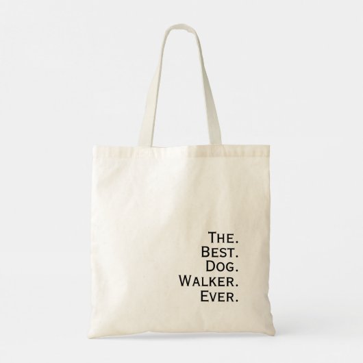 'The. Best. Dog. Walker. Ever.' Dog Lovers Gift トートバッグ (裏面)