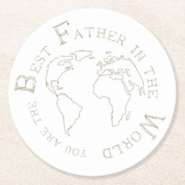 The best father in the world ラウンドペーパーコースター