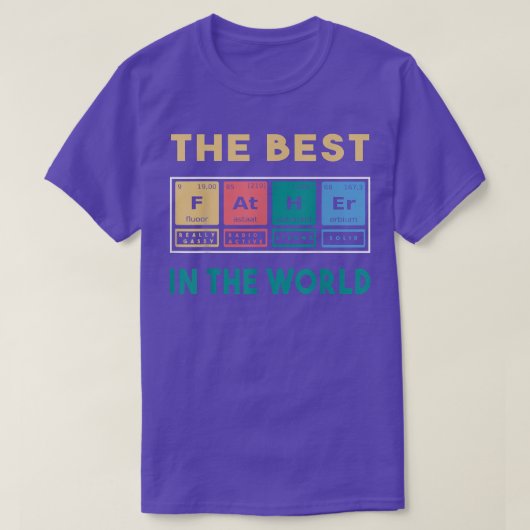 The best father in the world tシャツ (デザイン正面)