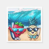 THE BEST FRIENDS STRAWBERRY AND PINEAPPLE スタンダードカクテルナプキン (正面)