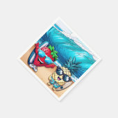 THE BEST FRIENDS STRAWBERRY AND PINEAPPLE スタンダードカクテルナプキン (角)