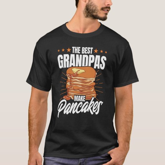 The Best Grandpas Make Pancakes Pancake Maker Food Tシャツ (正面)