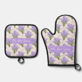 The Best Granny Lavender Personalized  鍋つかみ&鍋敷きセット (正面)