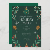 The Best Grinch christmas invitation - watercolor  招待状 (正面/裏面)