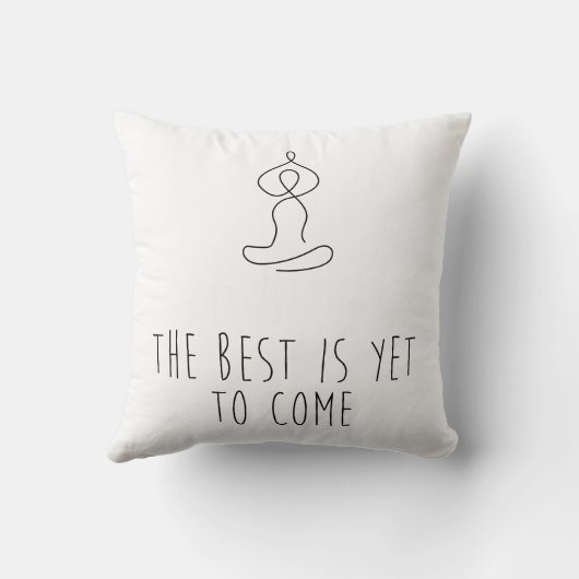 The Best is yet to come クッション (裏面)