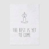 The Best is yet to come 薄葉紙 (正面)