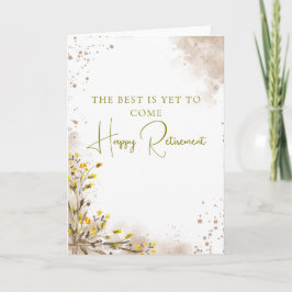 The Best Is Yet to Come Elegant Retirement Gift カード