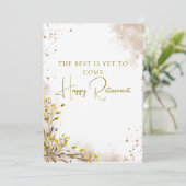 The Best Is Yet to Come Elegant Retirement Gift カード (スタンド正面)