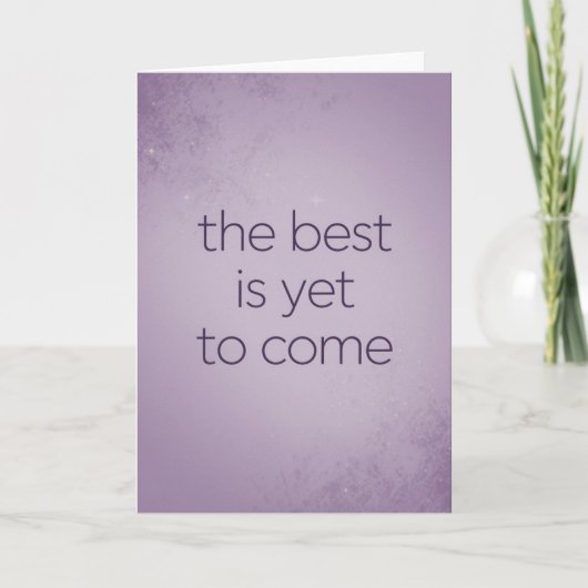 "The Best Is Yet To Come" Hope Card カード (正面)