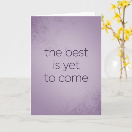 "The Best Is Yet To Come" Hope Card カード (黄色い花)