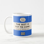 The Best Is Yet To Come Retro Paperback Cover Blue コーヒーマグカップ (左)