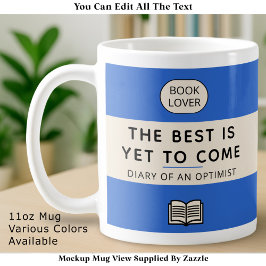 The Best Is Yet To Come Retro Paperback Cover Blue コーヒーマグカップ