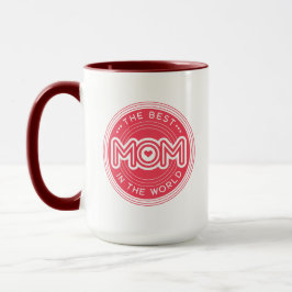 The Best Mom in the World Pink Modern Typography マグカップ