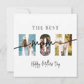 The Best Mom Photo Mother's Day Card シーズンカード (正面)