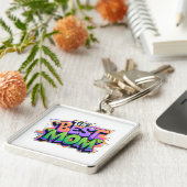 The best mom style graffiti キーホルダー (側面)