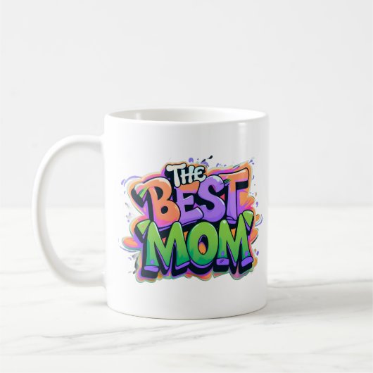The best mom style graffiti コーヒーマグカップ (左)