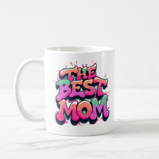 The best mom style graffiti コーヒーマグカップ (左)