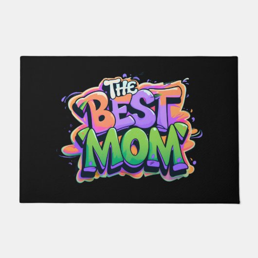 The best mom style graffiti ドアマット (正面)