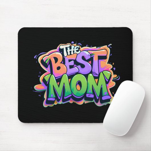 The best mom style graffiti マウスパッド (マウス)