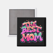The best mom style graffiti マグネット (正面/裏面)