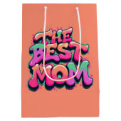 The best mom style graffiti ミディアムペーパーバッグ (裏面)