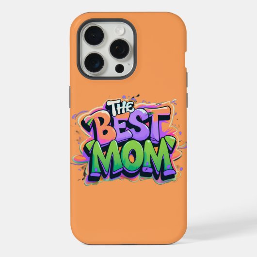 The best mom style graffiti iPhoneケース (裏面)