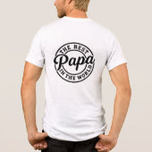 The Best Papa in the world トライブレンドTシャツ (裏面)