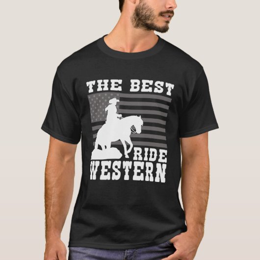 The Best ride Western Horse Reining Trail Rider 2 Tシャツ (正面)