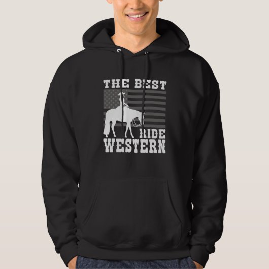 The Best ride Western Horse Reining Trail Rider  4 パーカ (正面)