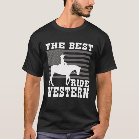 The Best ride Western Horse Reining Trail Rider  5 Tシャツ (正面)