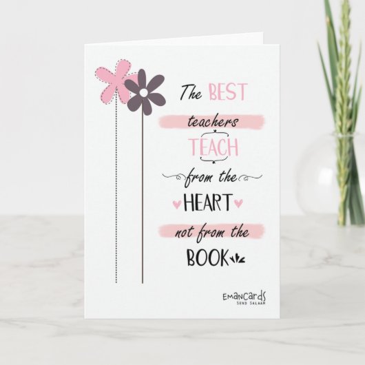 The Best Teacher カード (正面)