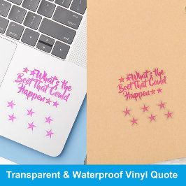 The Best That Could Happen | Positive Meme Girl シール