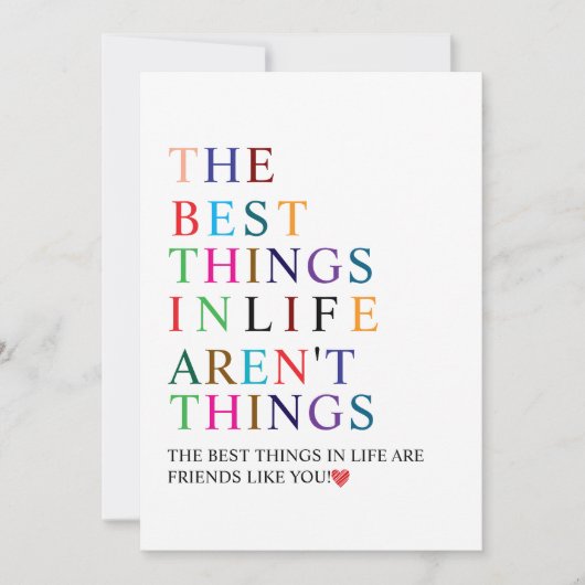 The Best Things in Life Are Friends Like You! シーズンカード (正面)