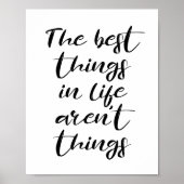 The best things in life aren't things ポスター (正面)
