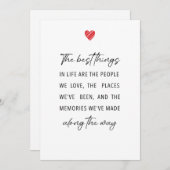 The Best Things in Life | Heartfelt Festive シーズンカード (正面/裏面)