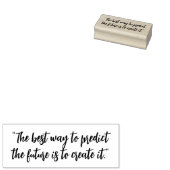 “The best way to predict the future is to create i ラバースタンプ (押印)