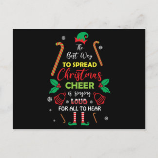 The Best Way to Spread Christmas Cheer is Singing ポストカード