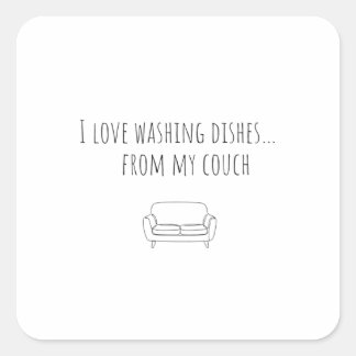 The best way to wash dishes スクエアシール