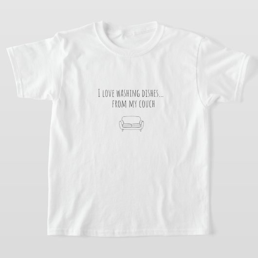 The best way to wash dishes tシャツ (レイダウン)