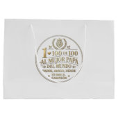 The Best World Dad / Bolsa de regalo ラージペーパーバッグ (裏面)