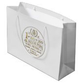 The Best World Dad / Bolsa de regalo ラージペーパーバッグ (裏面アングル)