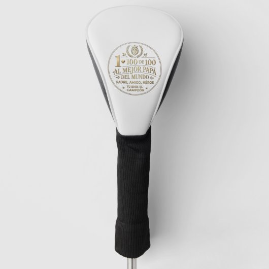 The Best World Dad / Funda para Driver ゴルフヘッドカバー (正面)