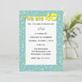 「THE BIG 40」 40th Birthday招待状 招待状 (スタンド正面)