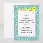 「THE BIG 40」 40th Birthday招待状 招待状 (正面/裏面)