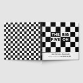 The Big 5 Oh Black White Checkered 50th Birthday ゲストブック (全面)