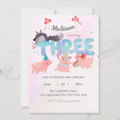 the big bad wolf and three little pigs 招待状 (正面)