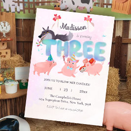 the big bad wolf and three little pigs 招待状