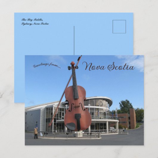 The Big Fiddle in Sydney Nova Scotia ポストカード (正面/裏面)